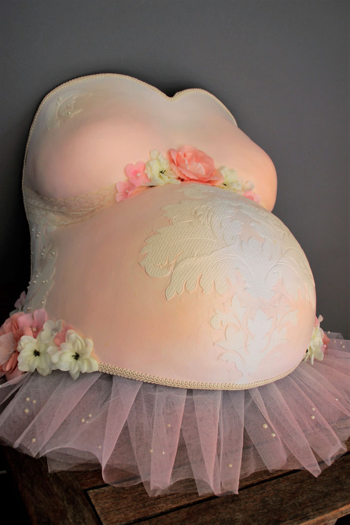 Babybauch Gipsabdruck Anjas Farbzauberland