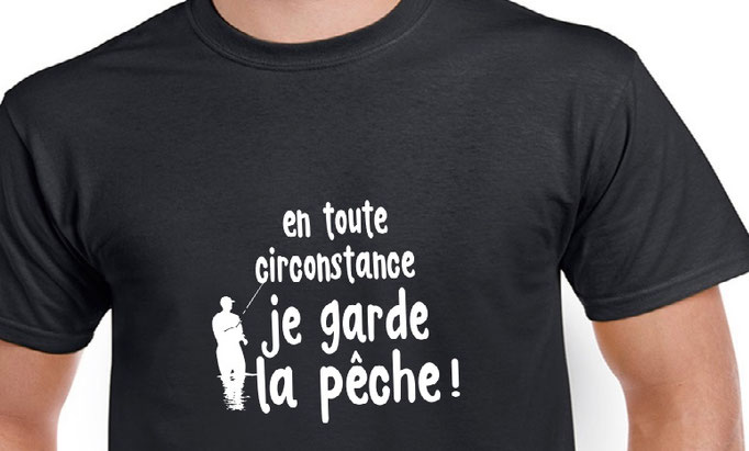 teeshirt pêche humour