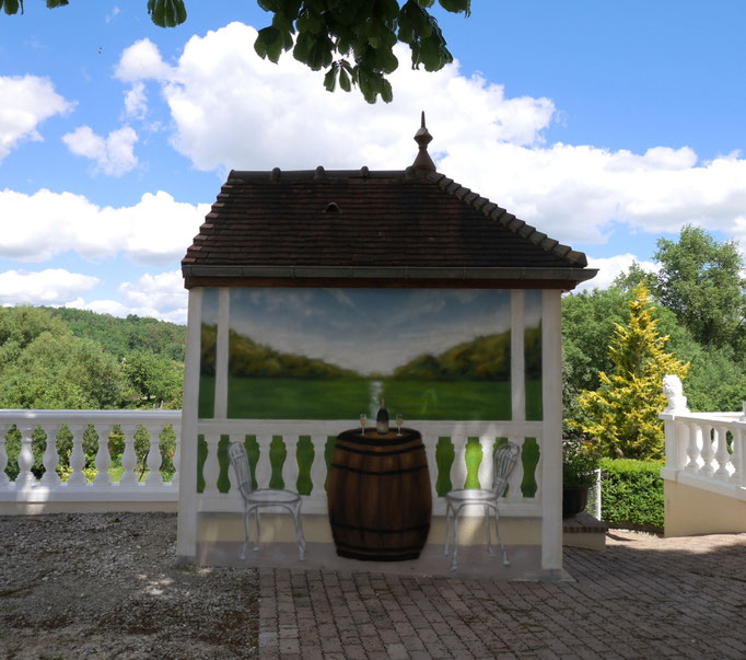 photo d'une trompe-l'œil, Essoyes, Coron