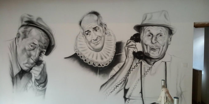 peinture intérieure à Marcenay par l'artiste Coron Thibaud