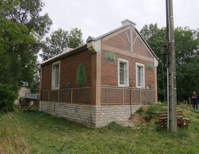 trompe l'oeil chalet