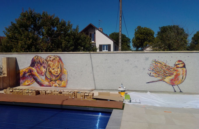  street art  à Beaune , Coron Thibaud
