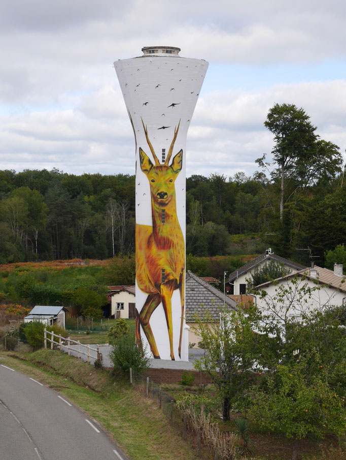 fresque château d'eau