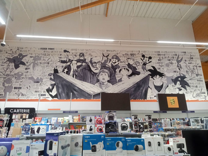 fresque murale tonnerre leclerc