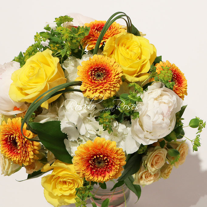 Roses, pivoines, hortensia