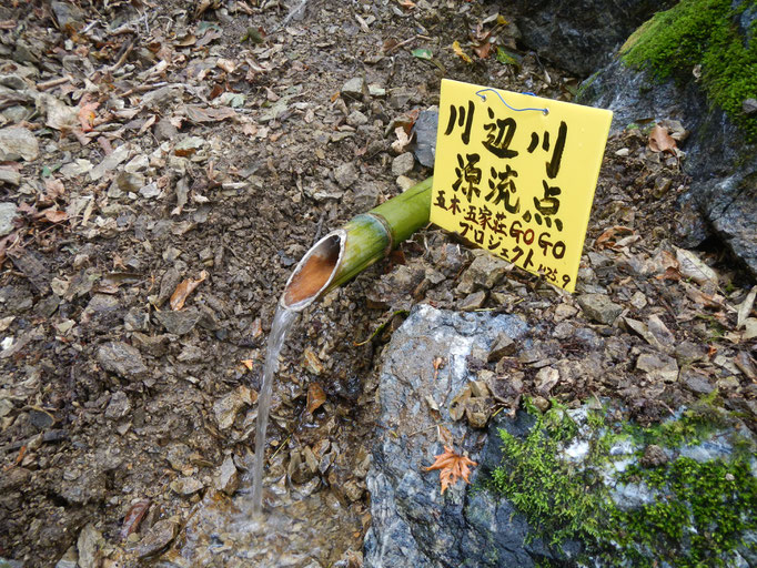 標高1600m  川辺川源流点