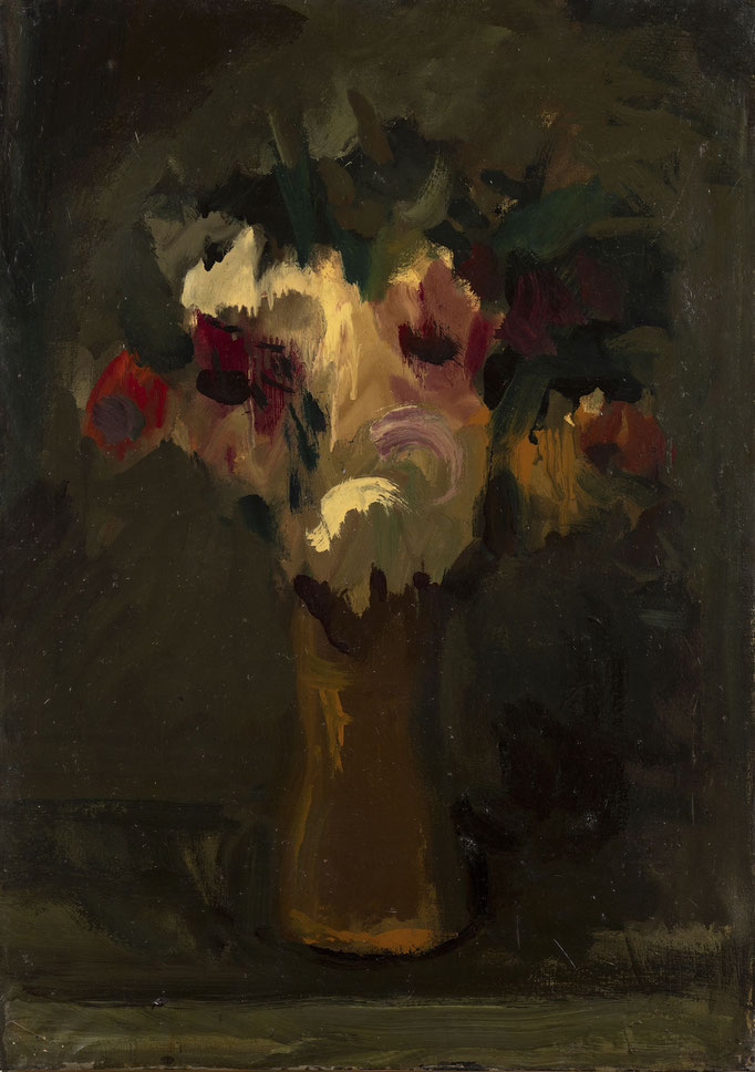 FIORI. tecnica mista su tela cm 70x50