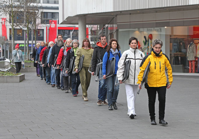 Das letzte Abendmahl Straßentheater Aachen+Mönchengladbach 2013