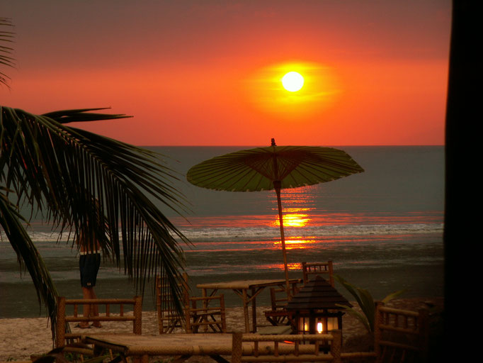 Sonnenuntergang bei 'Friends Bungalow'