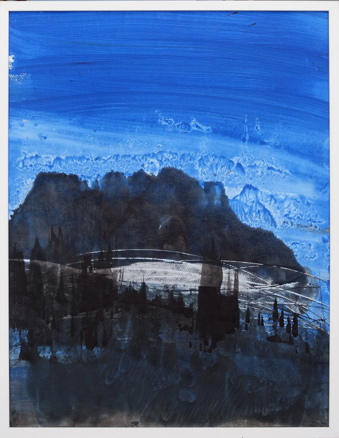 "26-066" - 65 x 50 cm, acrylique/papier, 2026