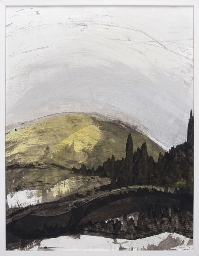 "26-068" - 65 x 50 cm, acrylique/papier, 2026