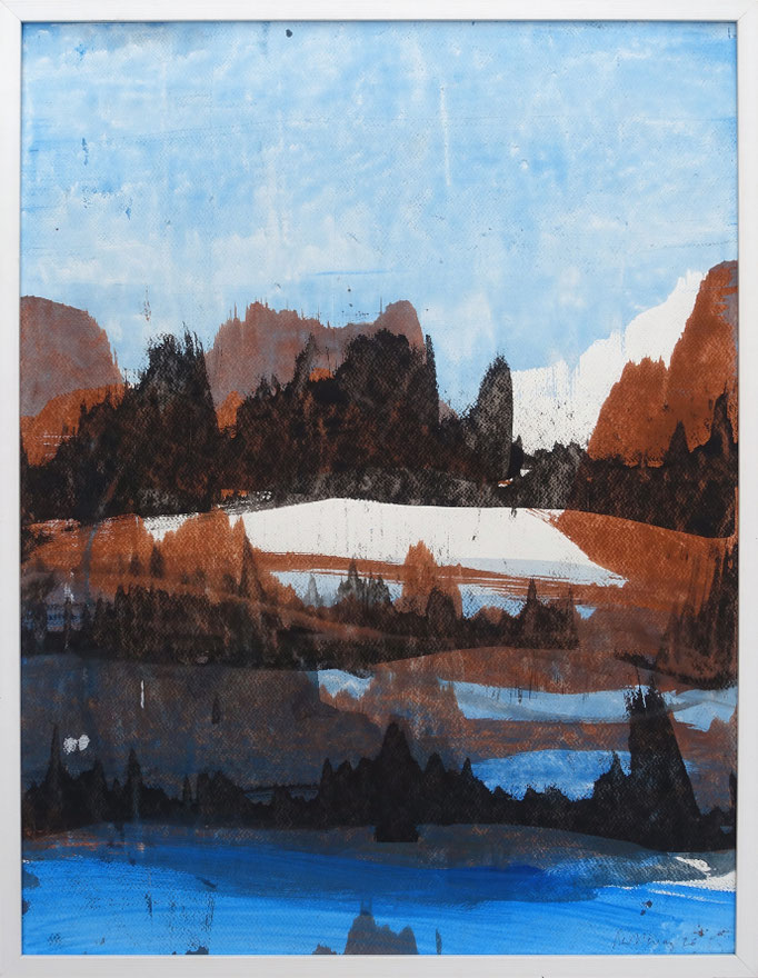 "26-067" - 65 x 50 cm, acrylique/papier, 2026