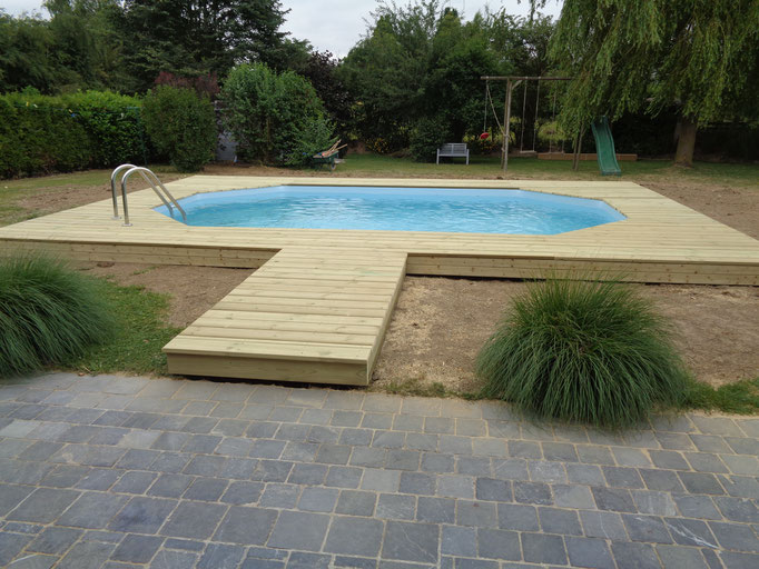 Piscine bois montage installation
