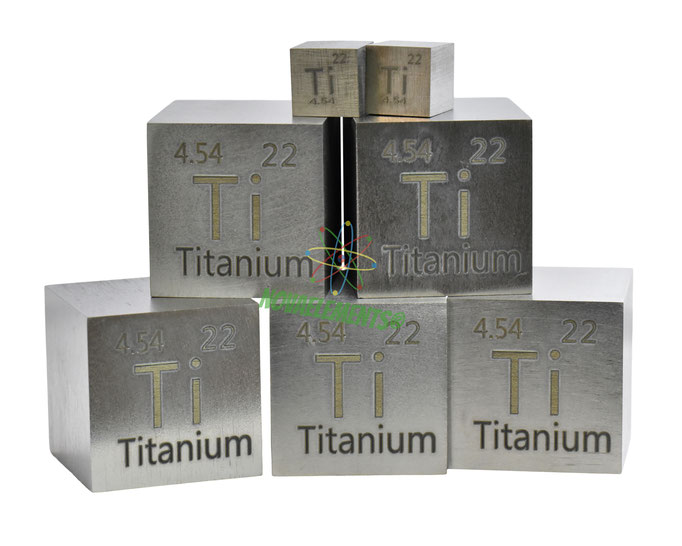 titanio cubo, titanio cubi, titanio metallo, titanio metallico, titanio cubo 25mm, nova elements titanio, titanio elemento