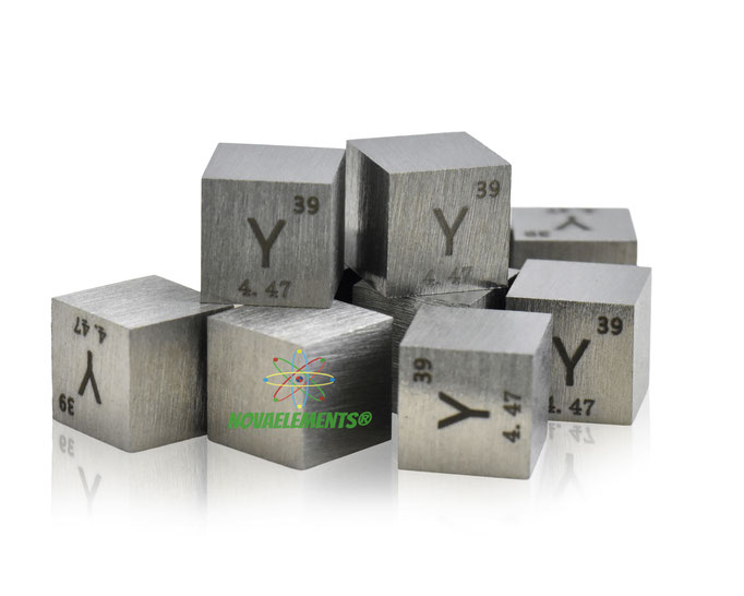 ittrio cubi, ittrio metallo, ittrio metallico, ittrio cubo, ittrio cubo densità, nova elements ittrio