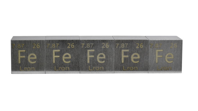 ferro cubo, ferro cubi, ferro metallo, ferro metallico, ferro cubo 25mm, nova elements ferro, ferro elemento
