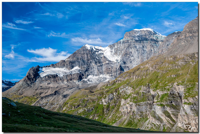 Glacier de la Tsessette, Tour de Boussine 3833 m, Combin de la Tsessette 4135 m
