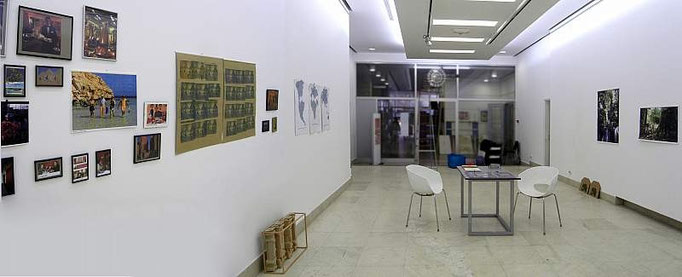 "Šejma Fere, I saw unseen, installation view, tourism and mass media appropriation"