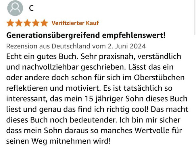 Kundenstimmen Buch Auf Erfolg programmiert von Experte & Autor David Breuer