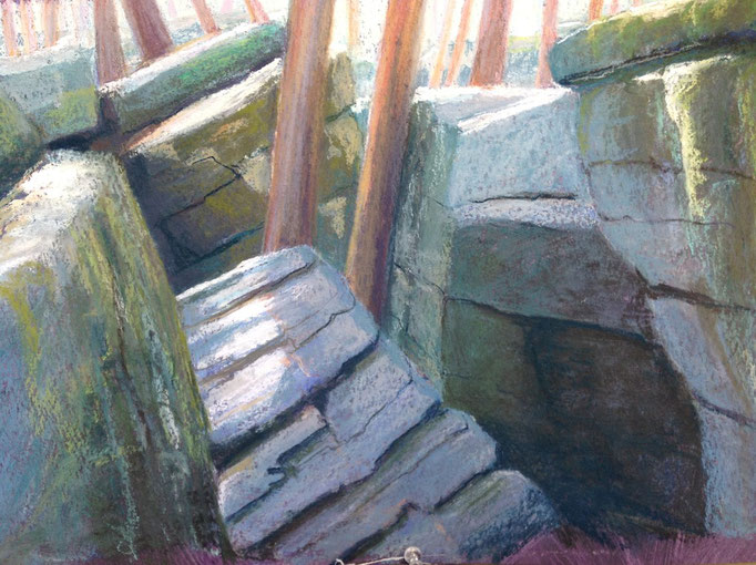 Resting - Pastel Painting, 14 x18, 2012: $325.