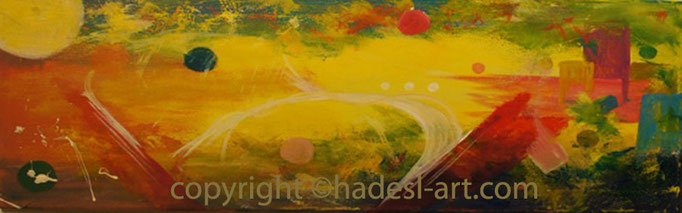 "Hoffnung"...Acryl auf Leinwand 2011  (30 cm x 80 cm)  verkauft