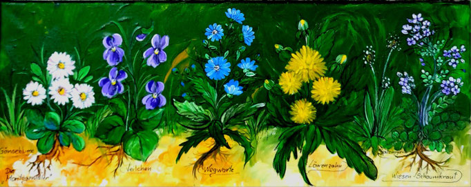 "Kräutergarten"...Die Montagsmaler mit Acryl 2025 verkauft