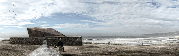 SCAPE3D_Site Art Center: render vista frontale