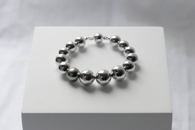 sphere bracelet  - No:OPB-16 素材 SV925 x 南洋真珠 17cm ¥