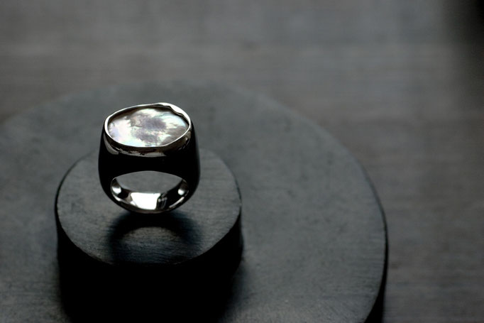 keshi pearl ring No:21-1-R 素材 SV925 x ケシパール 