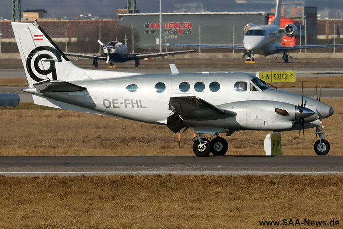 OE-FHL, Beechcraft C90A King Air, Airlink Luftverkehrs GmbH, 20.01.2024, Peter Lutz