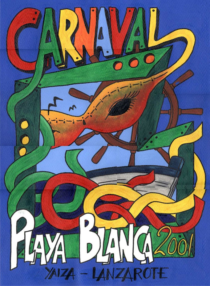 2001 Carte  Participante Concurso Carnaval YAIZA