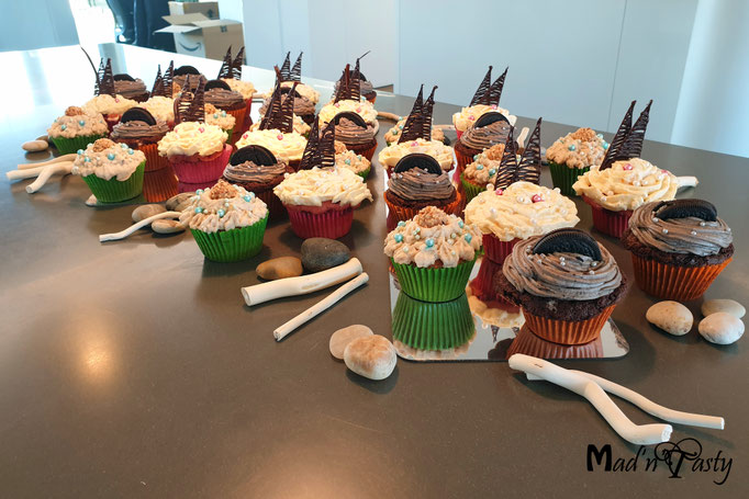 2019 - Sweet Monday (Oreo-Cupcakes, Giotto-Cupcakes und Himbeer-Pfirsich-Cupcakes)