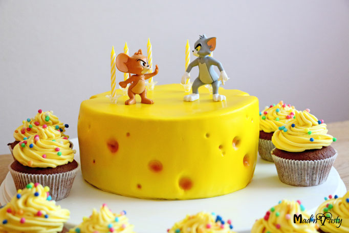 2019 - Tom & Jerry (Schokolade-Nutella Muffins und Vanille-Frosting)