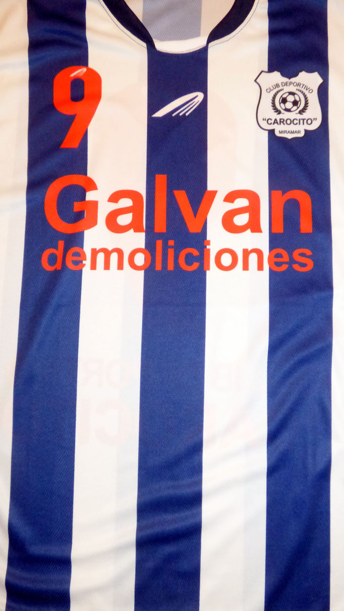 Camiseta del Club deportivo Carosito - Miramar - Buenos Aires.