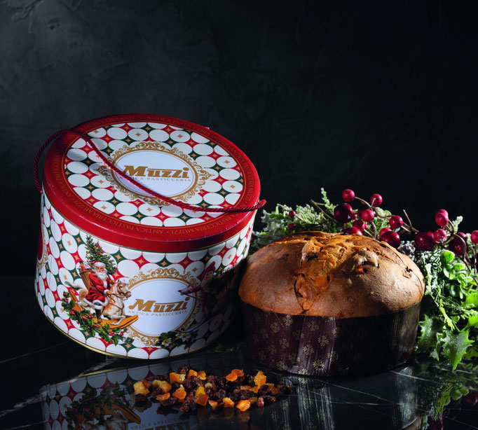 Panettone Classico Christmas Decor Metal Tin (1kg)