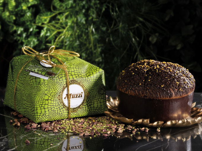 Panettone pistachio chocolate Animalier collection design 1kg