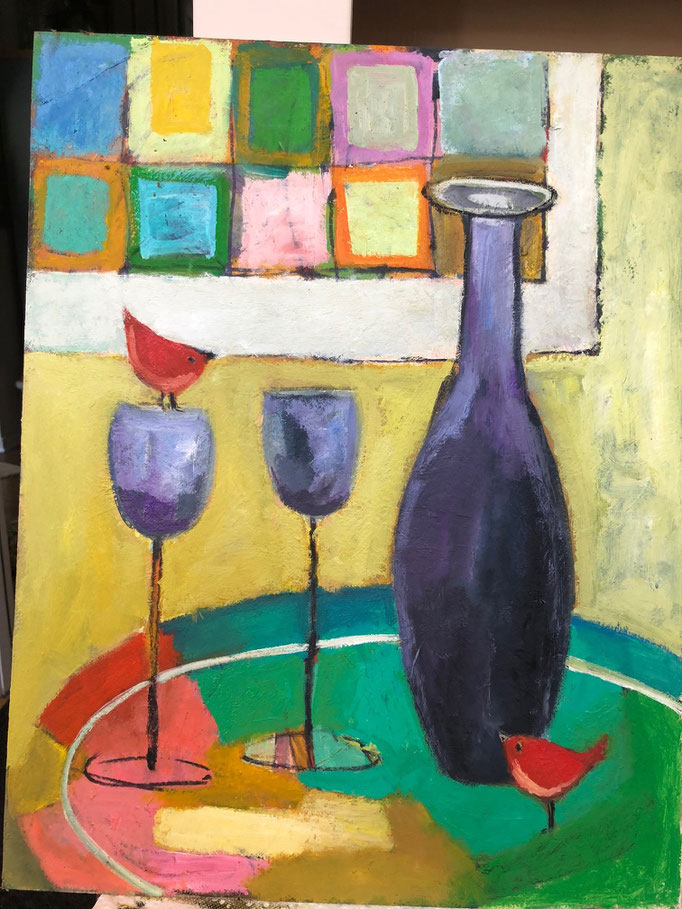 Grape Bottle / 20x16