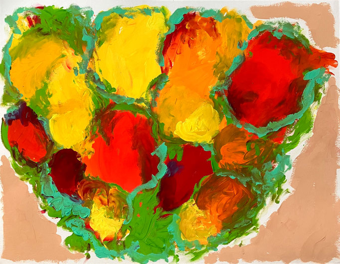'Blumen' (Gouache on Paper, 56x42cm) 
