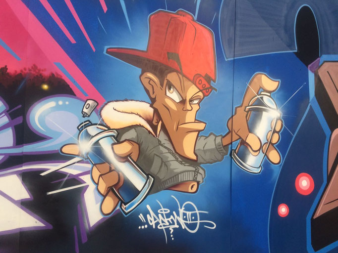 Comiczeichnung für Kinderzimmergestaltung