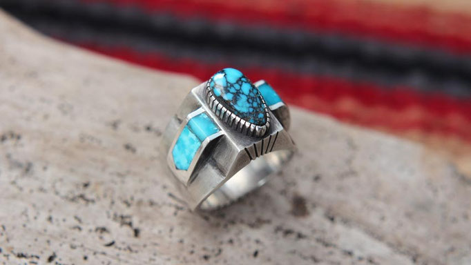 Apache Blue Turquoise Ring,ターコイズリング