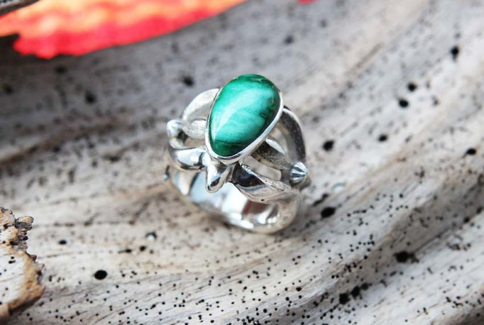 Broken Arrow Variscite,オーダーメイド,ターコイズリング