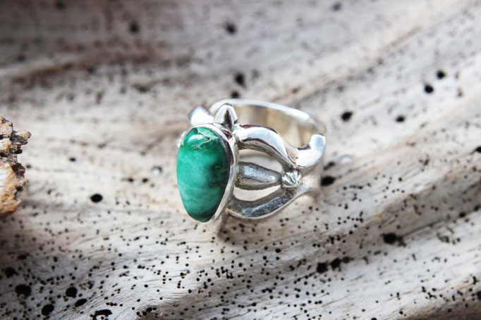 Broken Arrow Variscite,オーダーメイド,ターコイズリング