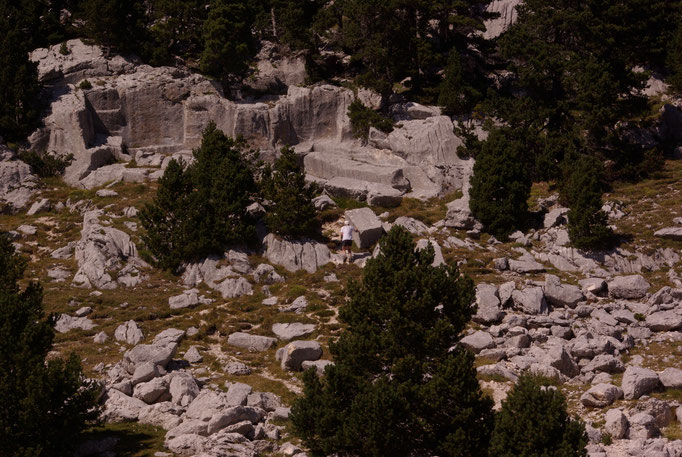 ancienne carrière romaine dans la plaine de la Queyrie