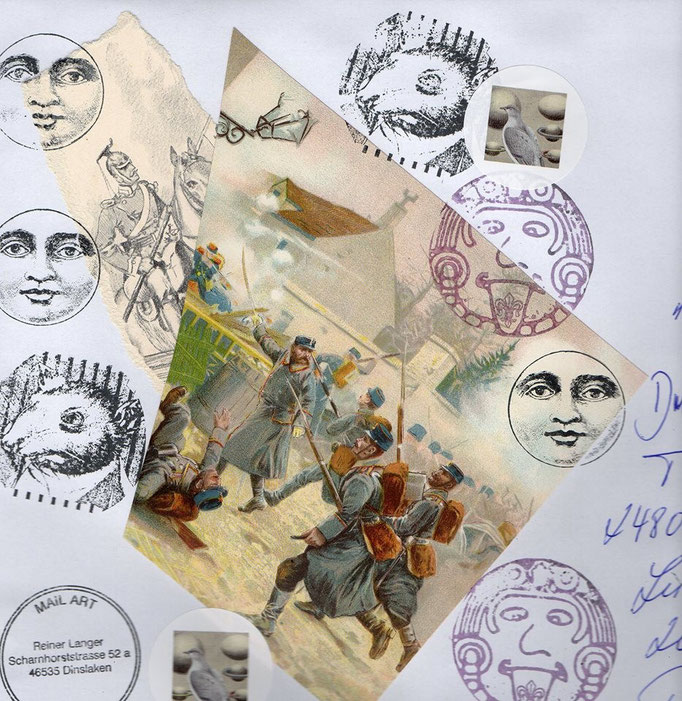 Ausgehende MAIL - ART Projekt AGAINST " WAR " by Reiner Langer   an " Russforma " , Russland