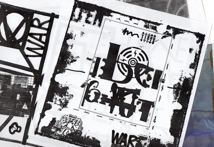 Eingehende MAIL - ART Projekt AGAINST " WAR " by Reiner Langer   von BAKER , CANADA 