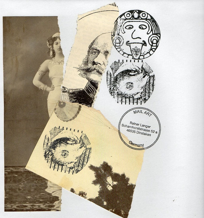 Ausgehende MAIL -ART Projekt AGAINST " WAR " by Reiner Langer   an TICTAC , DEUTSCHLAND 