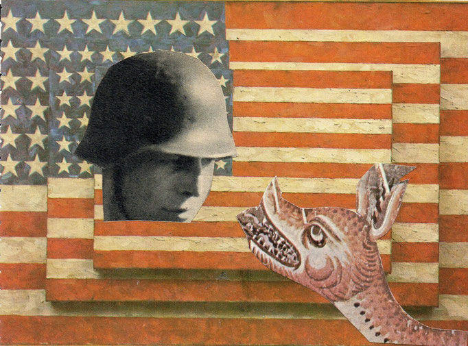 MAIL - ART PROJEKT AGAINST " WAR " by Reiner Langer   Eingehende MAIL - ART von GUIDO VERMEULEN, BELGIEN