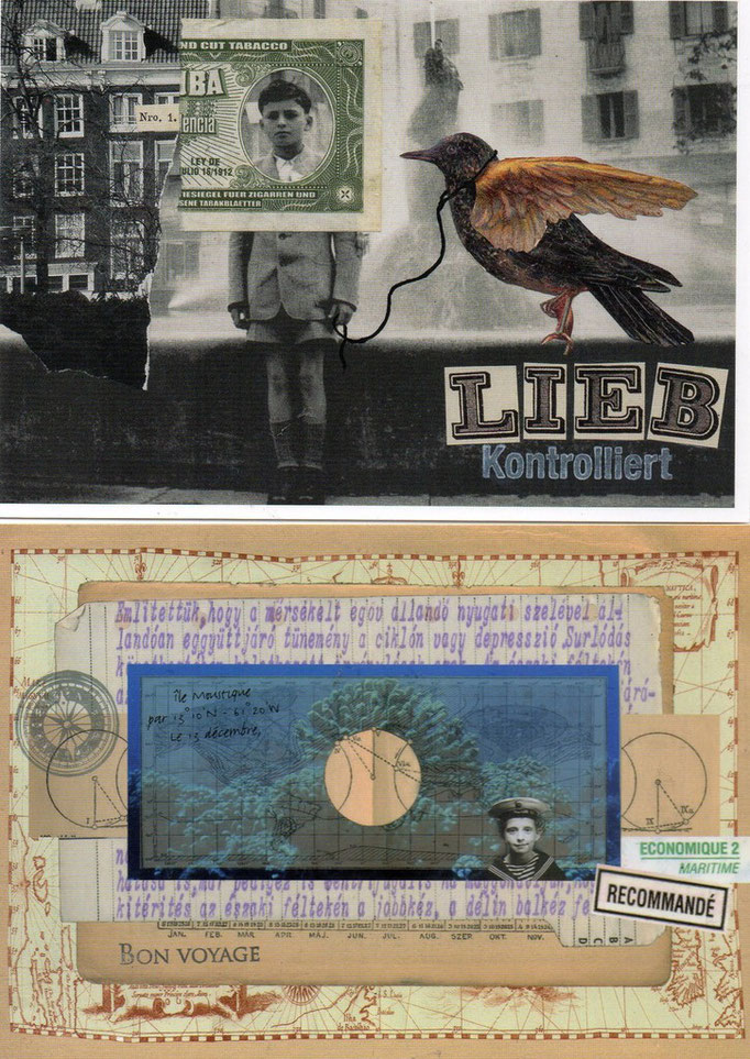 MAIL - ART PROJEKT AGAINST " WAR " by Reiner Langer   Eingehende MAIL - ART von Susanna Lakner, DEUTSCHLAND