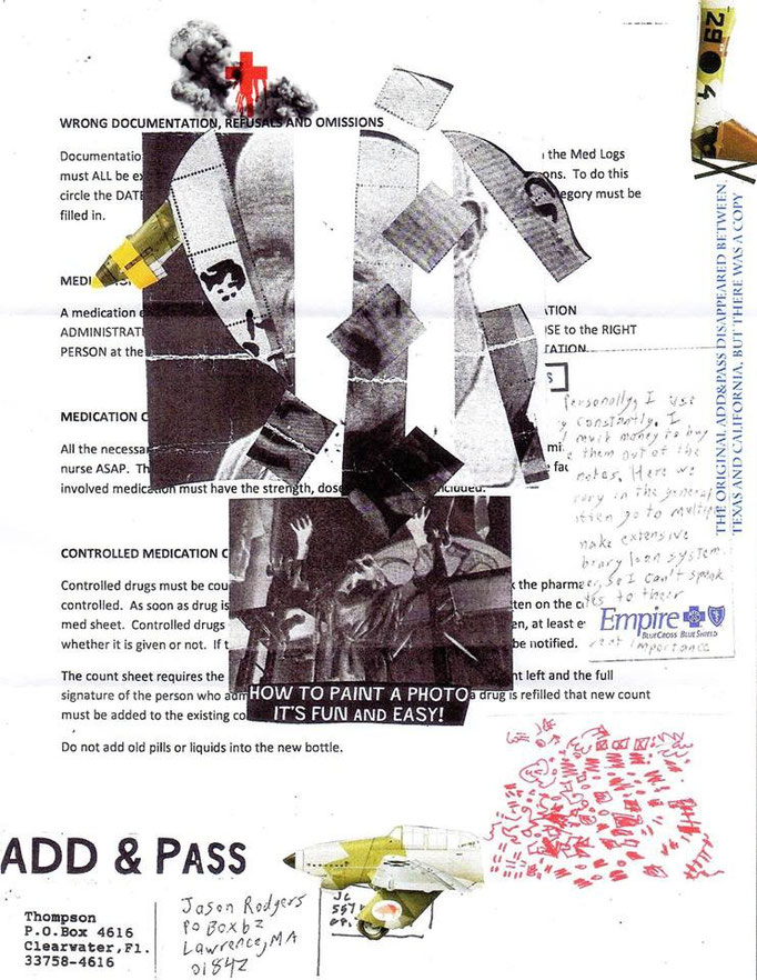 Eingehende MAIL - ART Projekt AGAINST " WAR " by Reiner Langer   von CHAPMAN , USA