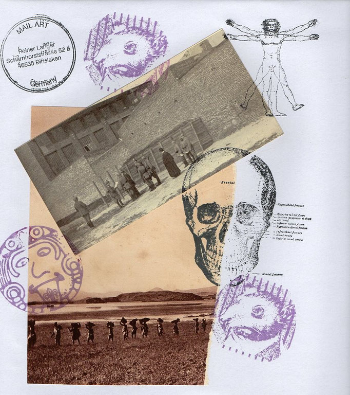 Ausgehende MAIL - ART Projekt AGAINST " WAR " by Reiner Langer   an Sigismund Urban , DEUTSCHLAND 